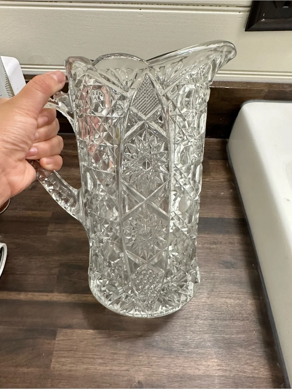 cut glass pitcher